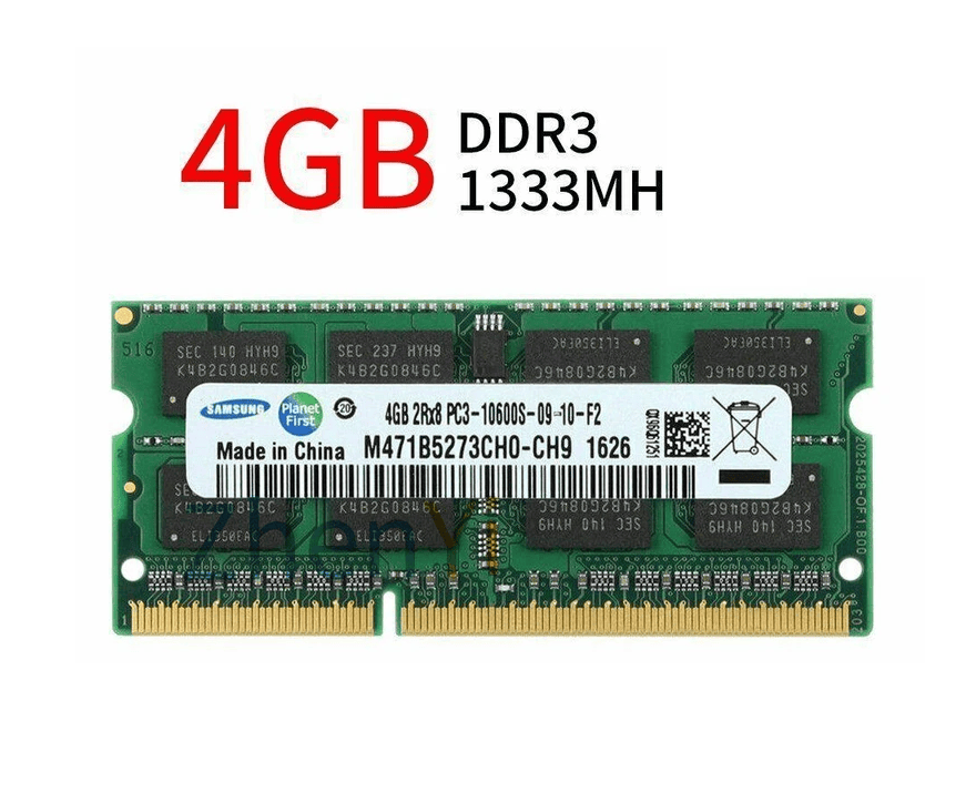 رم لپ‌تاپ 4 گیگابایت DDR3 سامسونگ 10600s فرکانس 1333 مگاهرتز